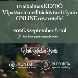 ONLINE Kezdő vipassana meditáció ॐ 10 alkalmas program