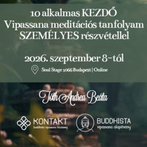 SZEMÉLYES Kezdő vipassana meditáció ॐ 10 alkalmas program